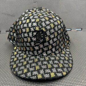 New Era 59Fifty Detroit Tigers Black & Gold Fitted Baseball Cap Size 7 58.7cm Ge